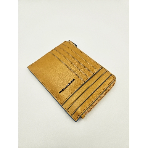 Картхолдер Piquadro Blue Square PU1243B2R/G шафрановый, натуральная кожа