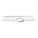 Комплект клавиатура+мышь A4Tech FStyler FB2535C беспроводной, USB + Bluetooth, 2000 DPI, белый