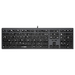 Клавиатура проводная A4Tech Fstyler FX50, USB, серый