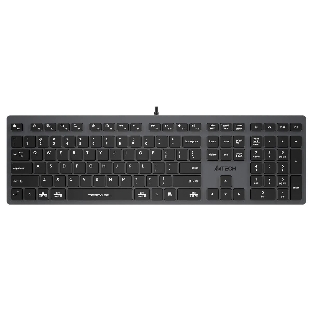 Клавиатура проводная A4Tech Fstyler FX50, USB, серый