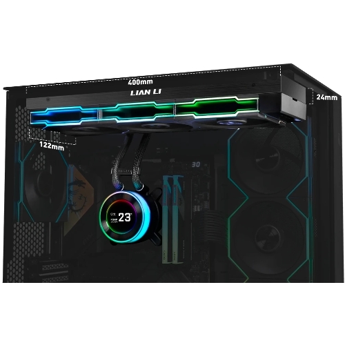 Система жидкостного охлаждения Lian-Li HydroShift II LCD-C 360TL ARGB Soc-AM5/AM4/1700/1851 черный 4-pin 33dB Al+Cu LCD Ret (G89.GHS2LCD36TB.R0)