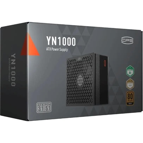 Блок питания PCCooler P5-YN1000-G1F, 1000Вт, 80 PLUS Gold, 135мм, модульный, черный