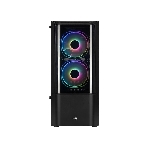Компьютерный корпус MidTower Aerocool/Formula Quantum-G-BK-v2 черный без Б/п, ATX 3FRGb Fan on front panel
