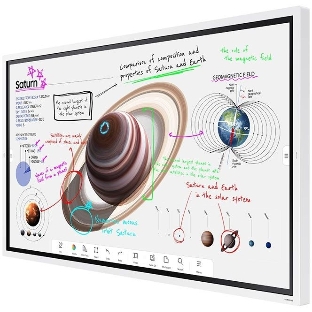 Панель Samsung WM65B Flip Chart Pro белый, 65 ", 3840x2160, 16:9, E-LED BLU, 350 кд/м2, 8 мс, cенсорный, 4000:1, 178°/178° (RUS)