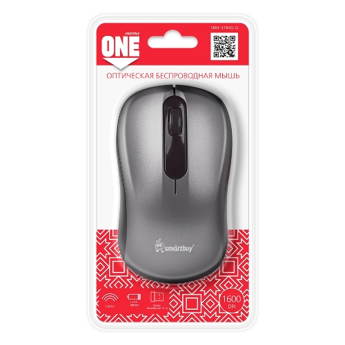 Мышь беспроводная Smartbuy ONE 378 серая (SBM-378AG-G)