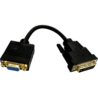 Переходник Buro DVI-D (m) VGA (f) 0.23м (BU-DVI-VGA) черный