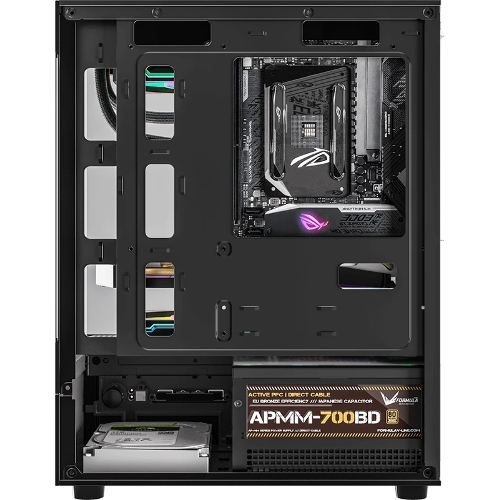 Компьютерный корпус AeroCool/Formula Crystal Z1CM черный без БП mATX 5x120мм 1xUSB3.0 audio bott PSU