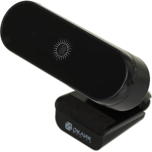Веб-камера OKLICK OK-C008FH 1920x1080, 30 кадр/с, USB Type-A, микрофон (шумоподавление), автоматическая фокусировка, универсальное крепление