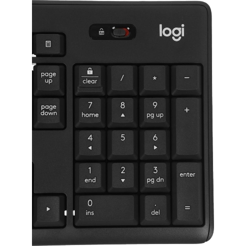 Комплект клавиатура+мышь Logitech MK370 беспроводной, USB, чёрный