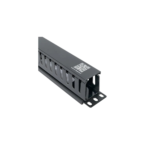 Кабельный органайзер EKF TERACOM PRO с крышкой 19" 1U пластиковый черный TRP-1CORF-PL-BK