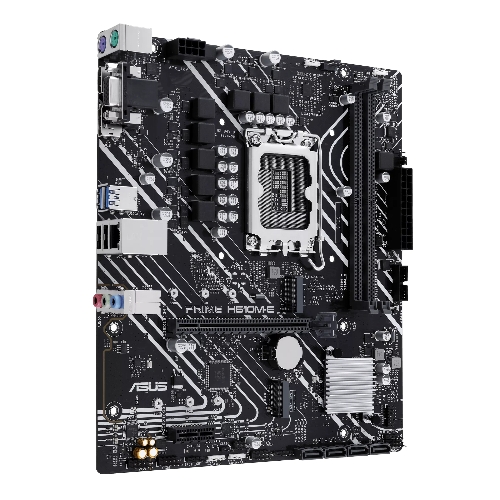 Материнская плата ASUS PRIME H610M-E-CSM, LGA 1700, Intel H610, 2xDDR5, 4xSATA, 2xM.2 PCIe 3.0 (x2, x4), 1xPCIe 4.0 x16, 1xPCIe x1, 1xHDMI, 1xDP, 1xVGA, 2xUSB-A 2.0, 2xUSB-A 3.2 Gen 1, 1x 1Gb LAN, 3x3.5 мм, 7.1, mATX