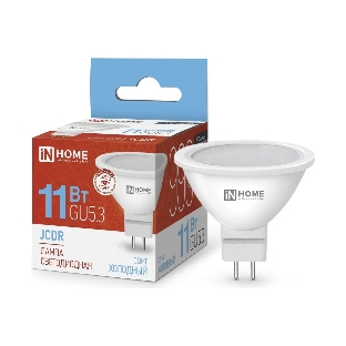 Лампа светодиодная IN HOME LED-JCDR-VC (4690612024745) 11 Вт 230В GU5.3 6500К 990лм