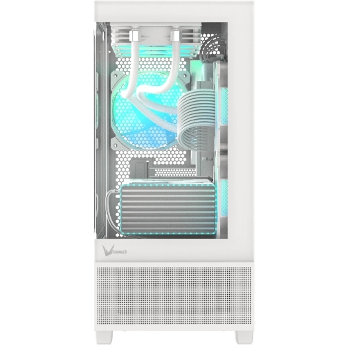 Компьютерный корпус AeroCool/Formula V Line Crystal E1M White, MATX, USB3.0*2, Switch Display Panel