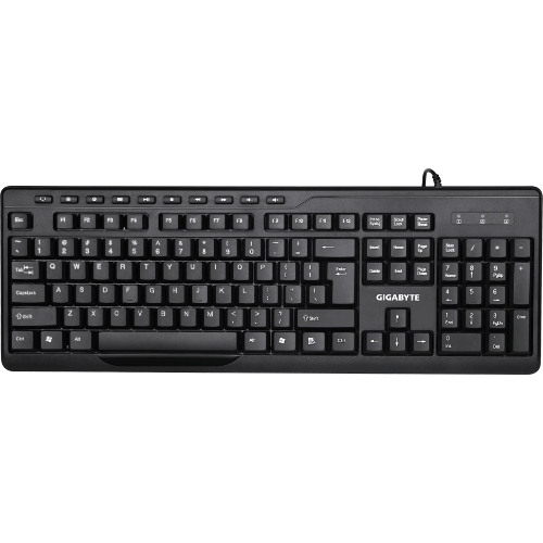Комплект клавиатура+мышь Gigabyte GK-KM6300 проводной, USB, 1000 DPI, чёрный