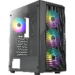 Компьютерный корпус Azza Fighter черный без БП ATX 4x120мм 2x140мм 2xUSB2.0 1xUSB3.0 audio bott PSU