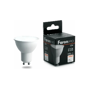 Лампа светодиодная Feron PRO LB-1606 6Вт 230В GU10 теплый