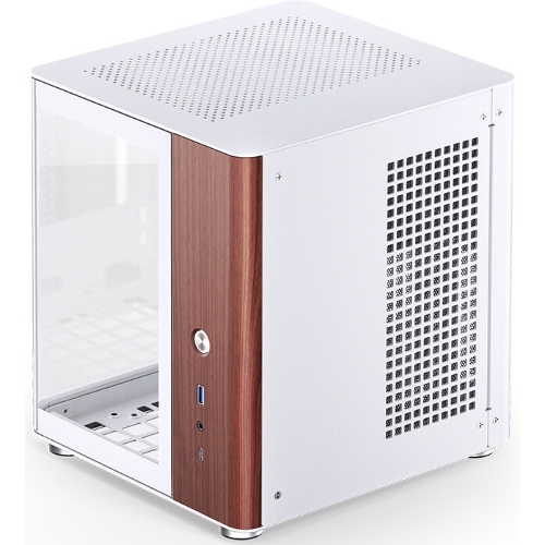 Компьютерный корпус без блока питания Case JONSBO TK-0 белый, Desktop SFF, TG, no fan, 1xUSB-A 3.2 + 1xUSB-C 3.2, SFX PSU Support, mITX белый