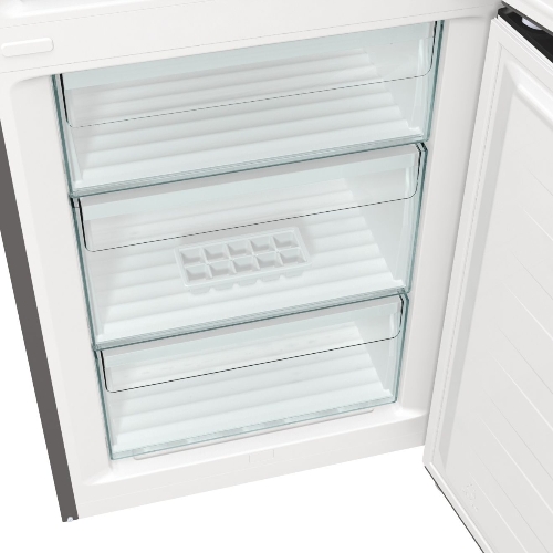 Холодильник Gorenje NRKE62XL серебристый металлик двухкамерный 203/99л морозилка снизу, No Frost