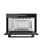 Встраиваемая микроволновая печь Kuppersberg, High-Tech, 34 л, гриль, 5 уровней мощности, 8 автоматических программ, многофункциональный таймер, размораживание, сенсорное управление, блокировка от детей, поворотный стол, черный