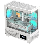 Компьютерный корпус AeroCool/Formula V Line Crystal E1M White, MATX, USB3.0*2, Switch Display Panel