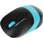 Мышь беспроводная A4Tech Fstyler FG10 черный/синий, 2000 dpi, радиоканал, USB, кнопки - 4