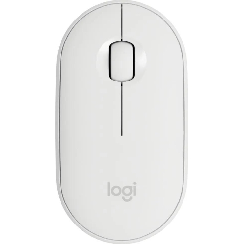 Мышь беспроводная Logitech Pebble M350 белый, 1000 dpi, радиоканал, Bluetooth, USB, кнопки - 3