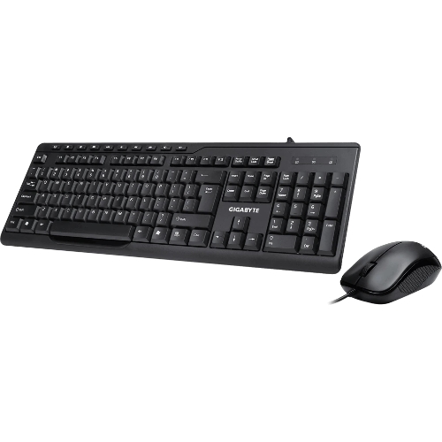 Комплект клавиатура+мышь Gigabyte GK-KM6300 проводной, USB, 1000 DPI, чёрный