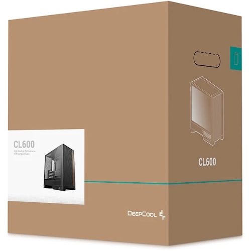 Корпус DeepCool CL600, Midi-Tower, чёрный, 2 x 120 мм