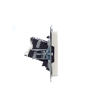 Розетка компьютерная двойная IEK BRITE РК10-2-БрЖ кат.5E RJ45 жемчуг