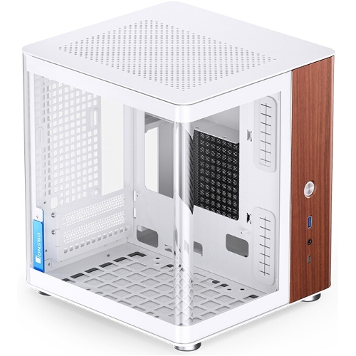 Компьютерный корпус без блока питания Case JONSBO TK-0 белый, Desktop SFF, TG, no fan, 1xUSB-A 3.2 + 1xUSB-C 3.2, SFX PSU Support, mITX белый