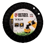 Леска для триммера Denzel зубчатый квадрат, 2,4мм х 172м, на DIN катушке FLEX CORD