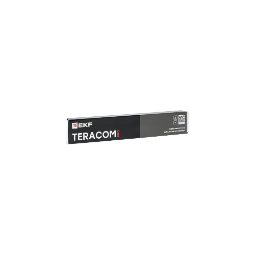 Кабельный органайзер EKF TERACOM PRO с крышкой 19" 1U пластиковый черный TRP-1CORF-PL-BK