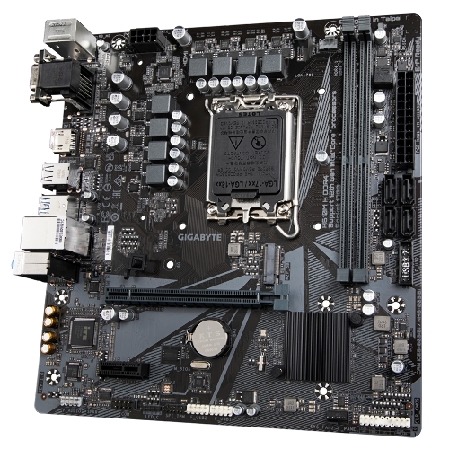 Материнская плата Gigabyte H610M H DDR4 Soc-1700 Intel H610 2xDDR4 mATX AC`97 8ch(7.1) GbLAN+VGA+HDMI