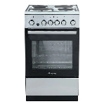 Плита электрическая De Luxe 5004.16э 010 серебристый, конфорок 4 шт, духовка 46 л, гриль, 50 см x 85 см x 50 см