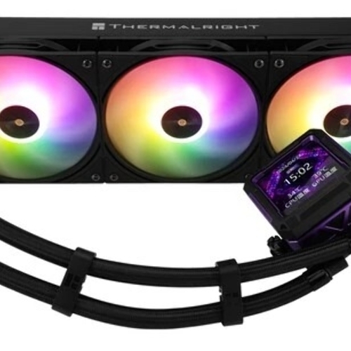 Водяное охлаждение для процессора Thermalright Frozen Warframe Pro 360 черный ARGb (360мм, черный, ARGb/Fans: 3x120мм, 70.84CFM, 29.8dBA, 2000RPM/Pump height 60мм, 23dBA, 3000RPM, Rad thickness 27mm/S: 1200, 1700, 1851, 2011, 2066, 115X, AM4, AM5)