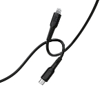 Кабель MORE CHOICE (4620202553249) K63ia 2м USB 3.0A PD 27W для Lightning ng 8-pin Type-C - 2м, черный