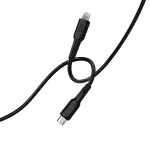 Кабель MORE CHOICE (4620202553249) K63ia 2м USB 3.0A PD 27W для Lightning ng 8-pin Type-C - 2м, черный