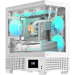 Компьютерный корпус AeroCool/Formula V Line Crystal E1M White, MATX, USB3.0*2, Switch Display Panel