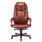 Кресло Бюрократ T-9923WALNUT Leather Eichel светло-коричневый, кожа