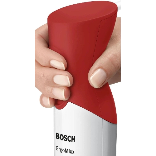 Блендер погружной Bosch MSM64110 белый/красный, 450 Вт, 2 скорости, турбо