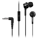 Проводные наушники Panasonic RP-TCM115GCK черный, внутриканальные, Jack 3.5 мм