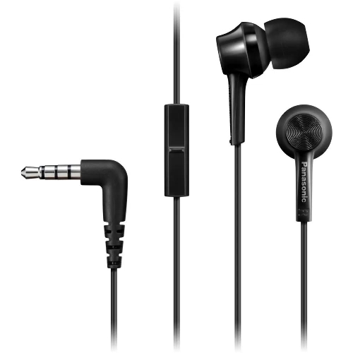 Проводные наушники Panasonic RP-TCM115GCK черный, внутриканальные, Jack 3.5 мм