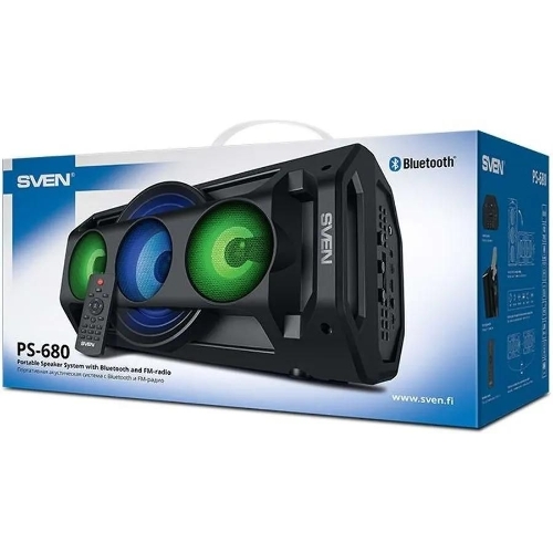 Колонка портативная SVEN АС PS-680 черный 65W 1.0 BT