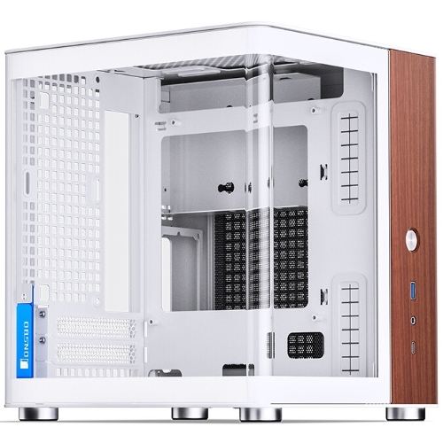 Компьютерный корпус без блока питания Case JONSBO TK-0 белый, Desktop SFF, TG, no fan, 1xUSB-A 3.2 + 1xUSB-C 3.2, SFX PSU Support, mITX белый