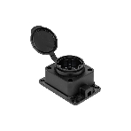 Розетка настенная с защитной крышкой каучуковая 230В 2P+PE 16A IP44 EKF PROxima