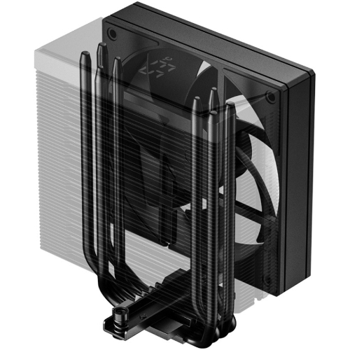 Кулер для процессора ID-COOLING FROZN A410 TD LGA1851/1700/1200/115X/AM5/AM4 (10шт/кор, TDP 220W, PWM, 4 тепл.трубки прямого контакта, FAN 120мм, черный) RET