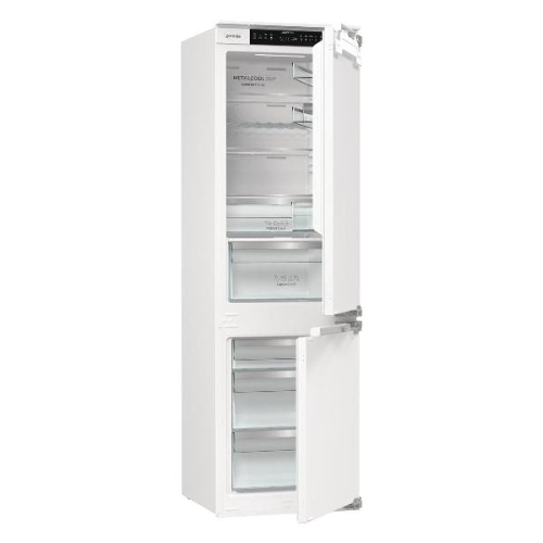 Встраиваемый холодильник Gorenje NRKI517E82WF, полезный объем 244 л, электронное управление, цифровой дисплей, автоматическое размораживание No Frost, быстрое замораживание, интенсивное охлаждение, зона свежести с контролем влажности, инверторный компрессор, энергоэффективность А+
