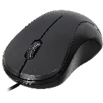 Мышь проводная Oklick 115S черный, 1200 dpi, USB, кнопки - 3