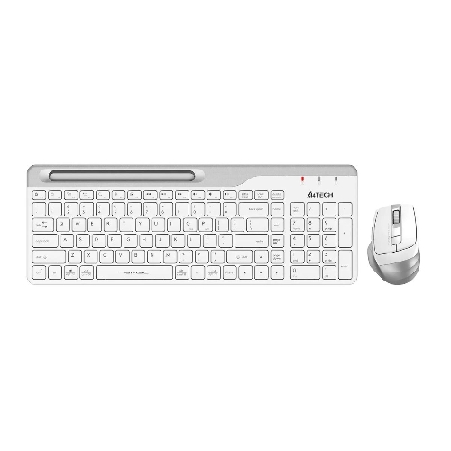 Комплект клавиатура+мышь A4Tech FStyler FB2535C беспроводной, USB + Bluetooth, 2000 DPI, белый