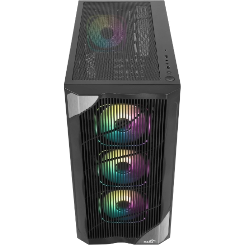 Корпус SAMA V42, Midi-Tower, чёрный, 4 x 120 мм